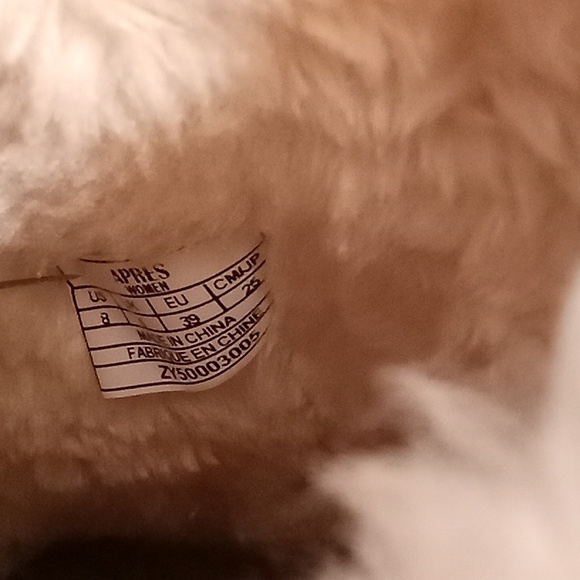 APRES by Lamo Winter Warm Snow Travel Size 8 Brown-Cream Colors SB32 - Picture 9 of 10